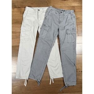 American Eagle Slim Lived In Cargo Flex Casual Khaki Pants 2x Bundle Mens 29x32